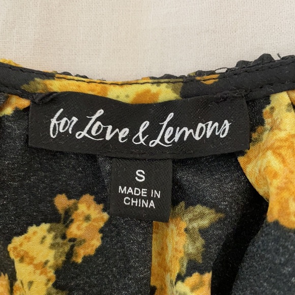 For Love and Lemons Elisa Blouse in Marigold - Picture 4 of 5